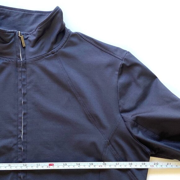 Tommy Bahama 18 Golf Womens Jacket Size L Navy Zip Up Nylon Spandex Performance - Picture 10 of 10